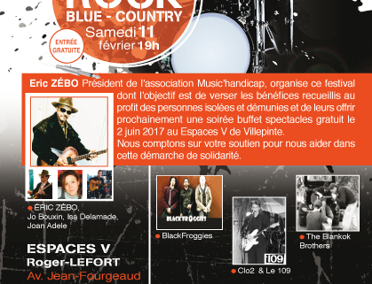 Festival rock aux Espaces V Roger-Lefort organisé par Music'handicap