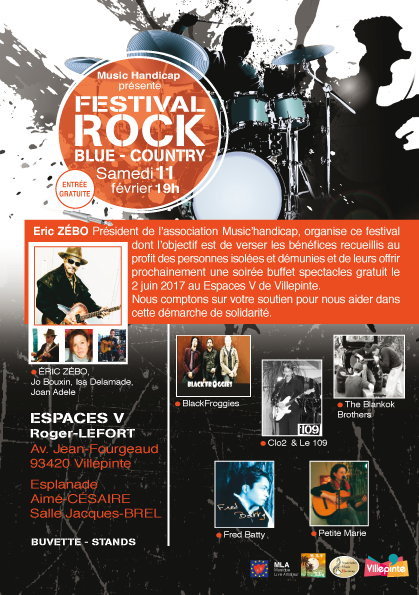 Festival rock aux Espaces V Roger-Lefort organisé par Music'handicap