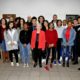 Dispositif engagement citoyen session 2018-19 : les 17 jeunes avec Martine Valleton, maire de Villepinte (93)
