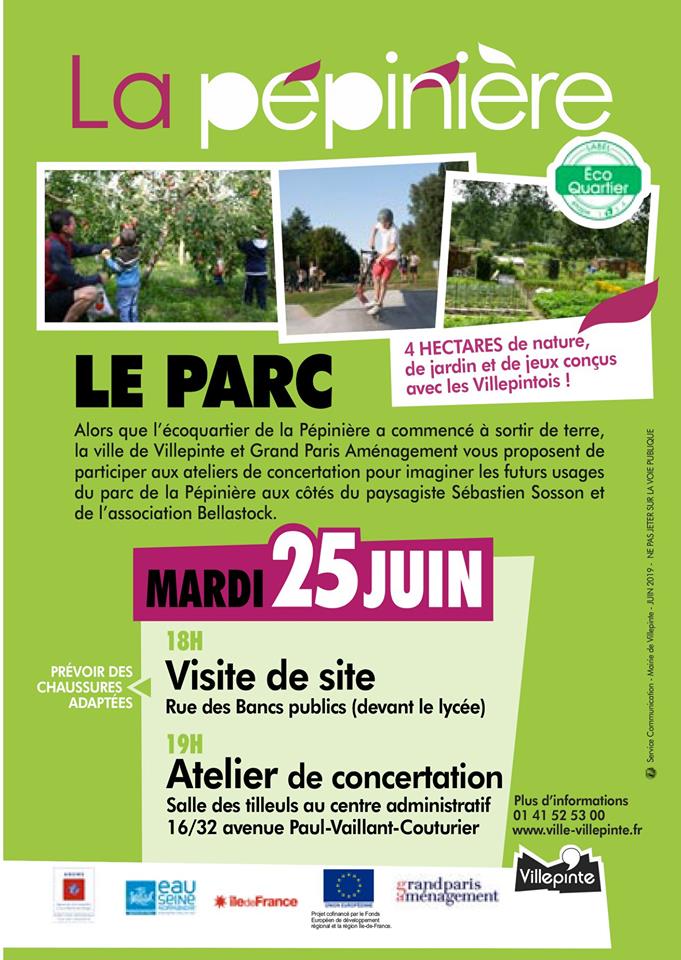 Visite de la pépinière et atelier de concertation pour les futurs aménagements du parc de la Pépinière