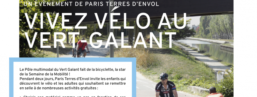 Vivez au vélo au Vert-Galant mercredi 23 septembre et samedi 26 septembre à Villepinte (93)