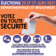 Elections du 20 et 27 juin 2021 : votez en toute sécurité
