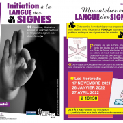 ateliers langue des signes à la médiathèque de Villepinte