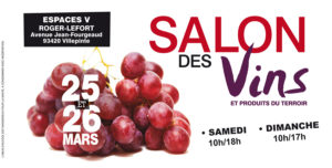 Salon des Vons et produits du terroir de Villepinte du 25 et 26 mars 2017
