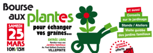 Bourse aux plantes aux jardins familiaux de Villepinte, samedi 25 mars