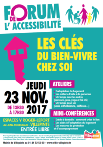 Forum accessibilité, les clés du bien-vivre chez soi, 23 nov 2017
