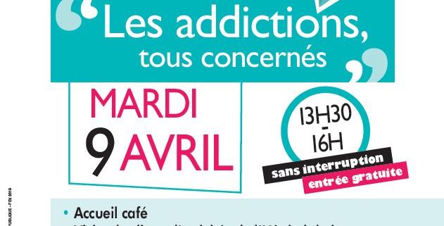 Atelier PIE sur les addictions mardi 9 avril 2019 / Villepinte (93)