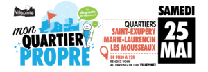 Opération "Mon quartier propre" dans Villepinte de mai à juin 2019