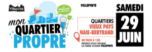 Opération "Mon quartier propre" dans Villepinte de mai à juin 2019