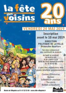 Fête des voisins 2019 à Villepinte (93)