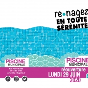 Réouverture de la piscine municipale lundi 29 juin 2020 à Villepinte
