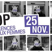 Journée de l'élimination de la violence faite aux femmes à Villepinte, le 25 novembre 2020
