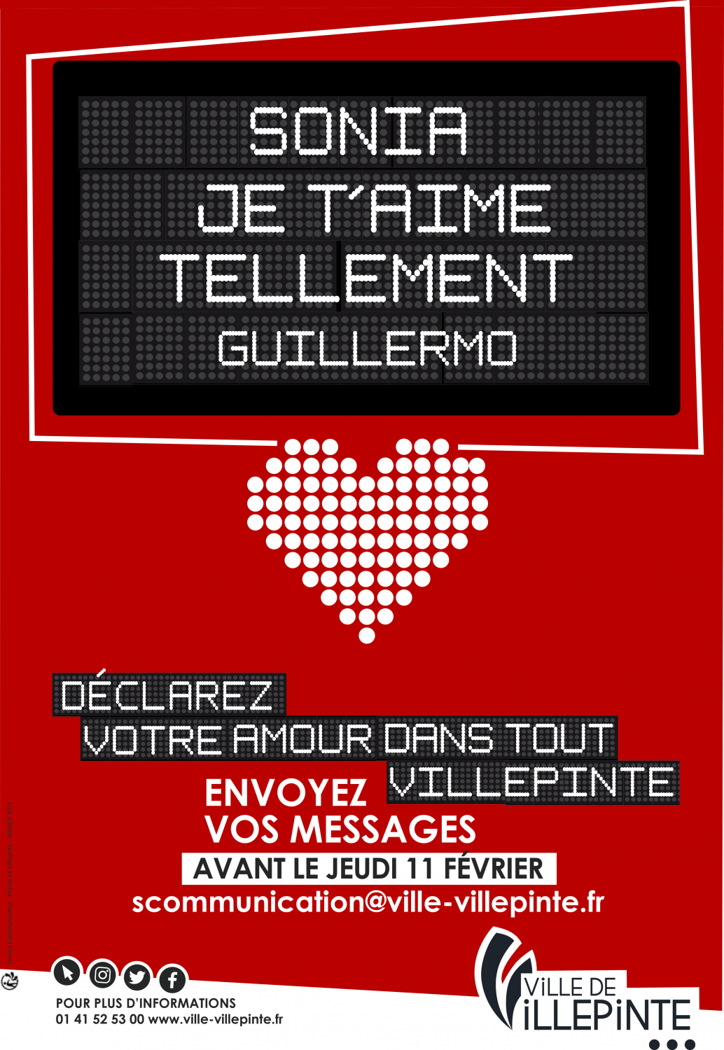Déclarez votre flamme pour la Saint-Valentin - Ville de Villepinte