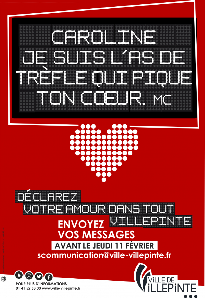 Déclarez votre flamme pour la Saint-Valentin - Ville de Villepinte