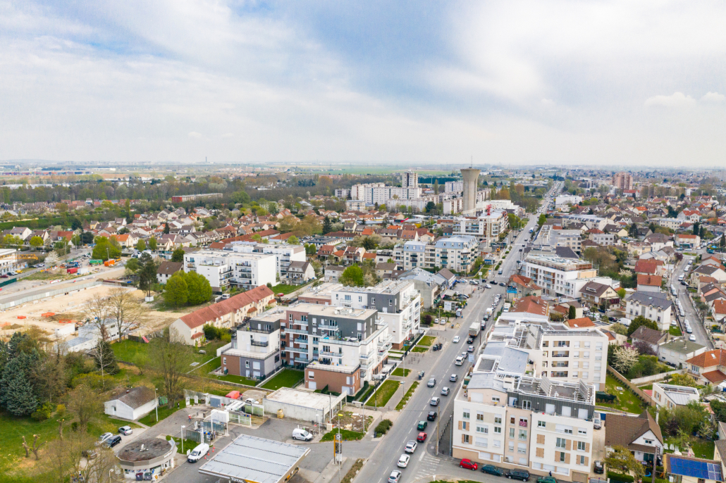 Photo aérienne du Boulevard Ballager à Villepinte (93)