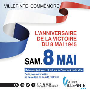Commémoration du 8 mai 1945 à Villepinte (93)
