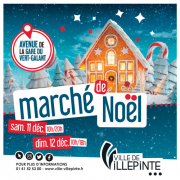 Marché de Noël à Villepinte, les 12 et 13 décembre 2021 sur l'avenue de la gare