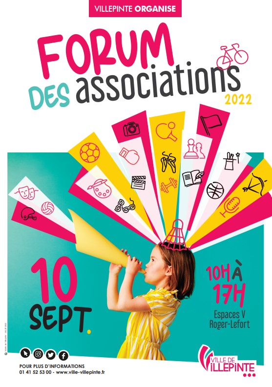 forum des associations samedi 10 septembre à Villepinte (93)