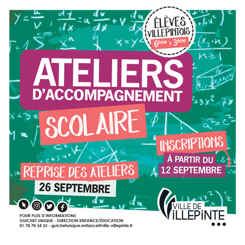 Atelier d'accompagnement scolaire