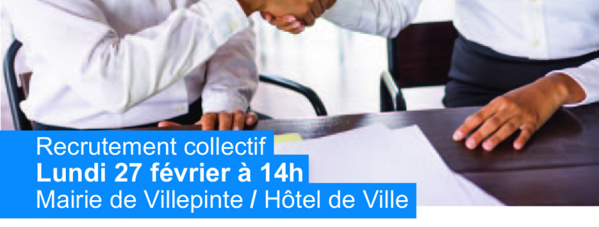 La municipalité de Villepinte organise, en partenariat avec Aura Interim et Airbus Helicopters, un recrutement collectif le lundi 27 février à 14 heures dans la salle des mariages de l'hôtel de ville